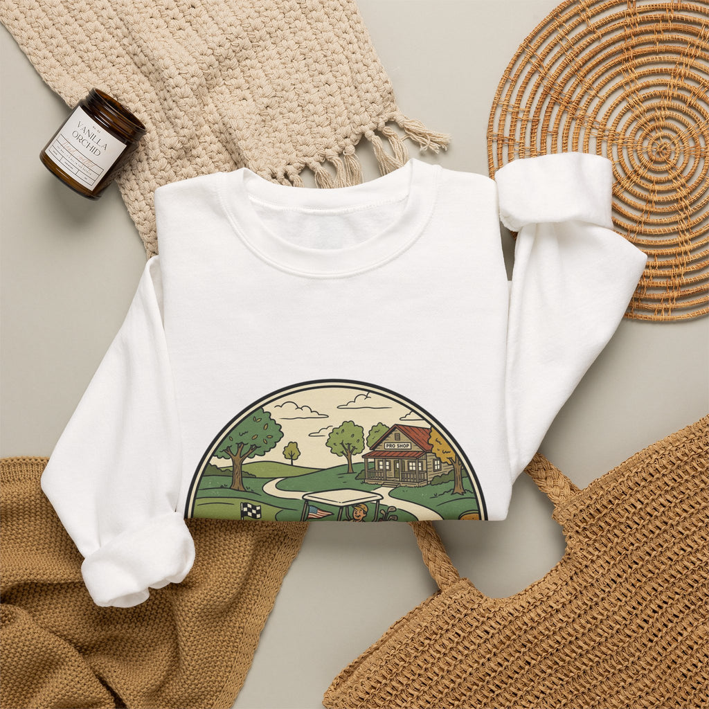 Golf Course Scenic Crewneck Sweatshirt
