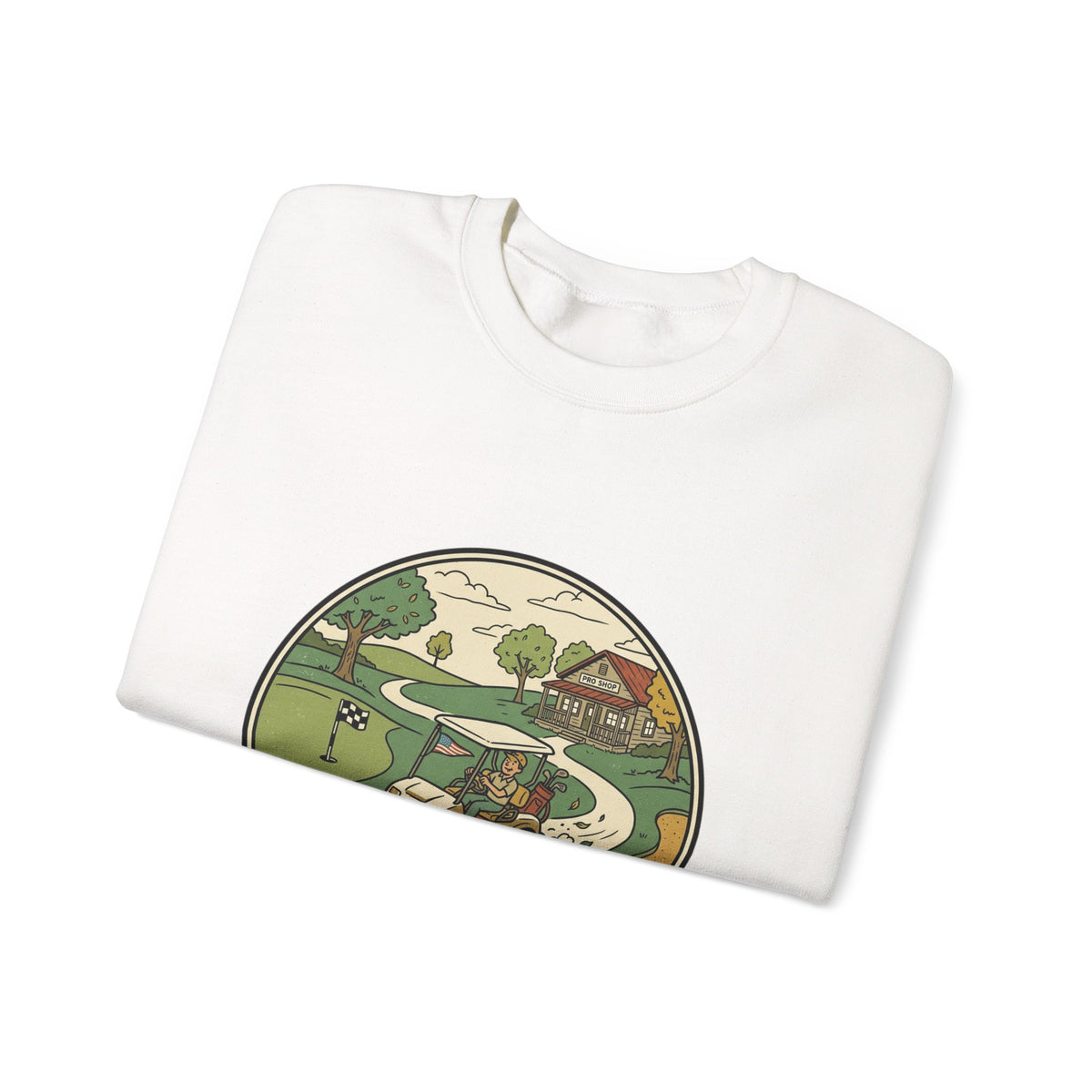 Golf Course Scenic Crewneck Sweatshirt