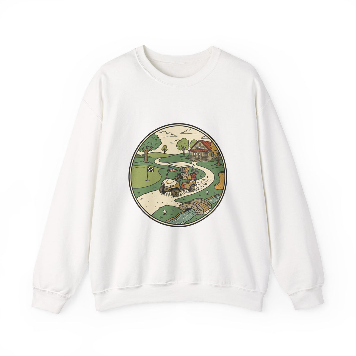 Golf Course Scenic Crewneck Sweatshirt